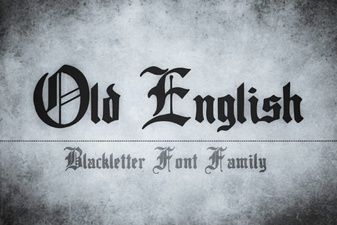 Old English Font Styles for Elegant and Creative Design Projects