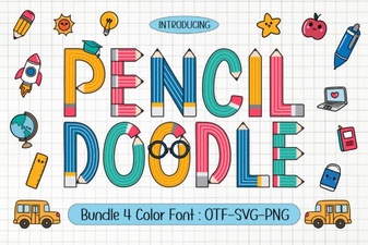 Pencil Doodle Font: Charming Handwritten Style
