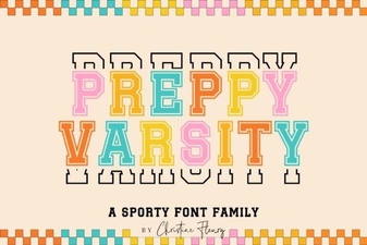 Preppy Varsity Font for Bold and Stylish Designs