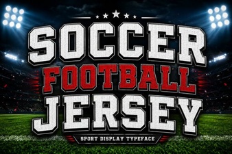 Bold Soccer Jersey Font Styles for Creative Design Projects