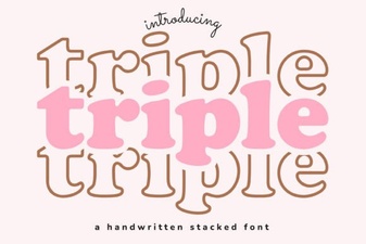 Triple Font: Bold Typefaces for Creative Design Projects