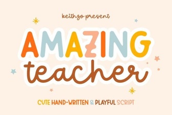 Amazing Teacher Font: Creative Classroom Design Ideas