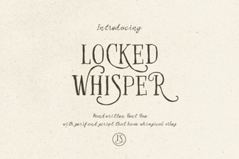 Locked Whisper Font: Elegant Typography for Creative Projects