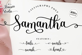 Samantha Calligraphy Font – Elegant Script Font Download