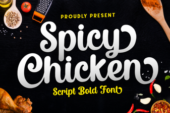Bold and Playful Spicy Chicken Font for Creative Projects