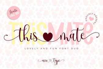 Friendly Font Design with This Mate Style